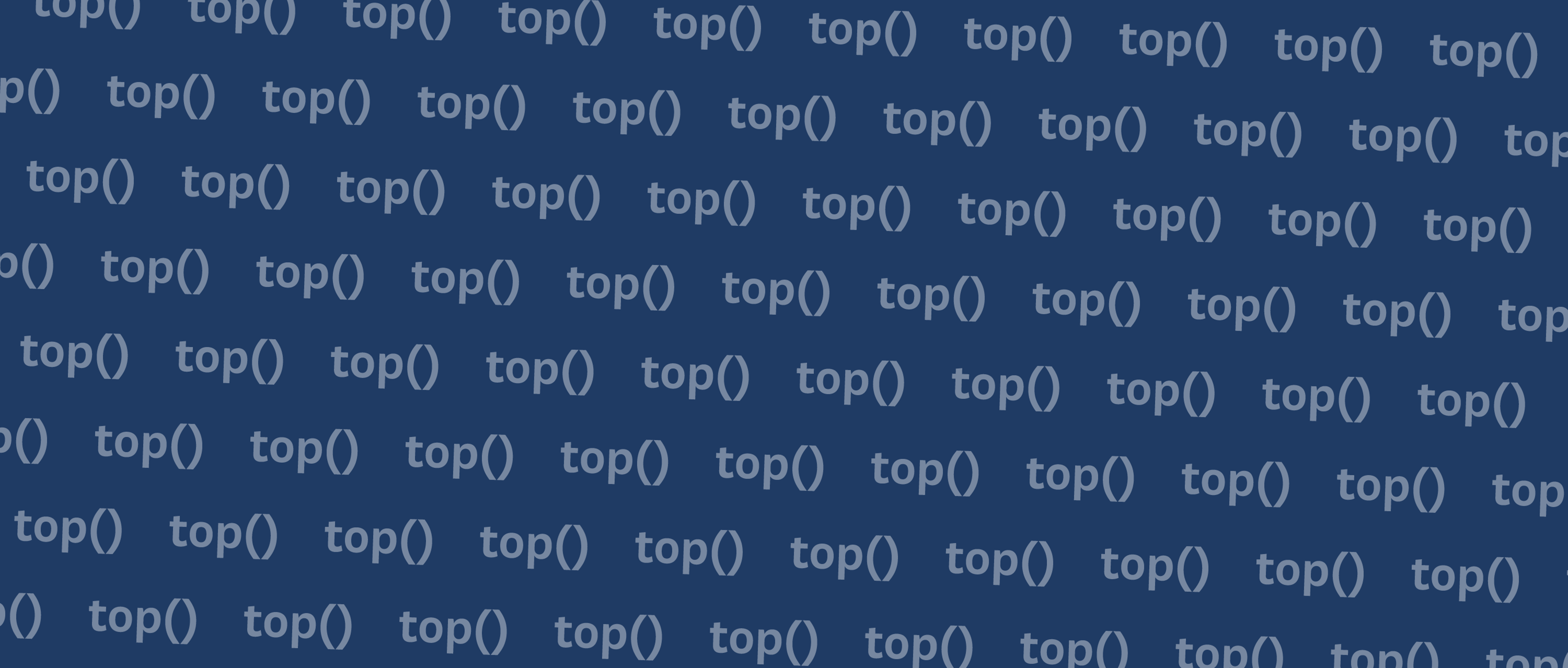 Rank and filter performance metrics with top() function