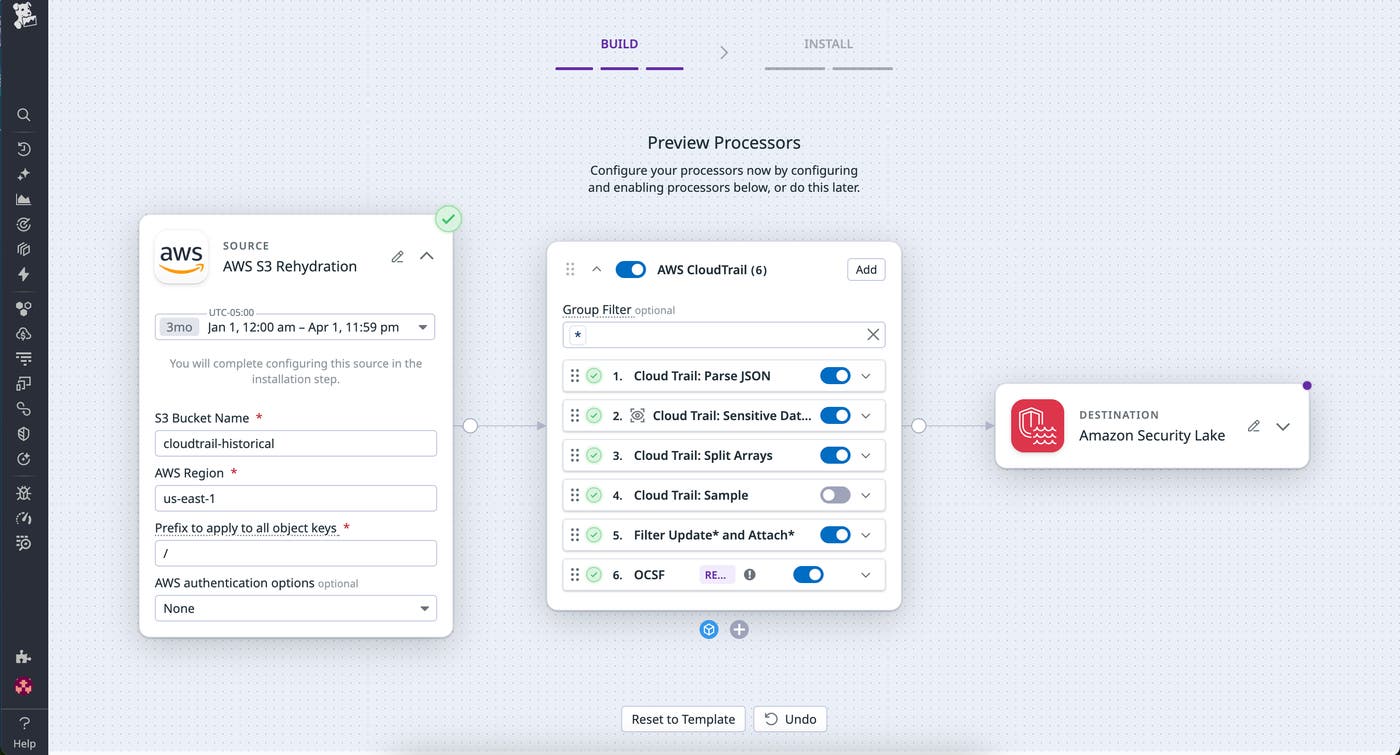 Rehydrate AWS CloudTrail events with Observability Pipelines. Rehydrate AWS CloudTrail events with Observability Pipelines.