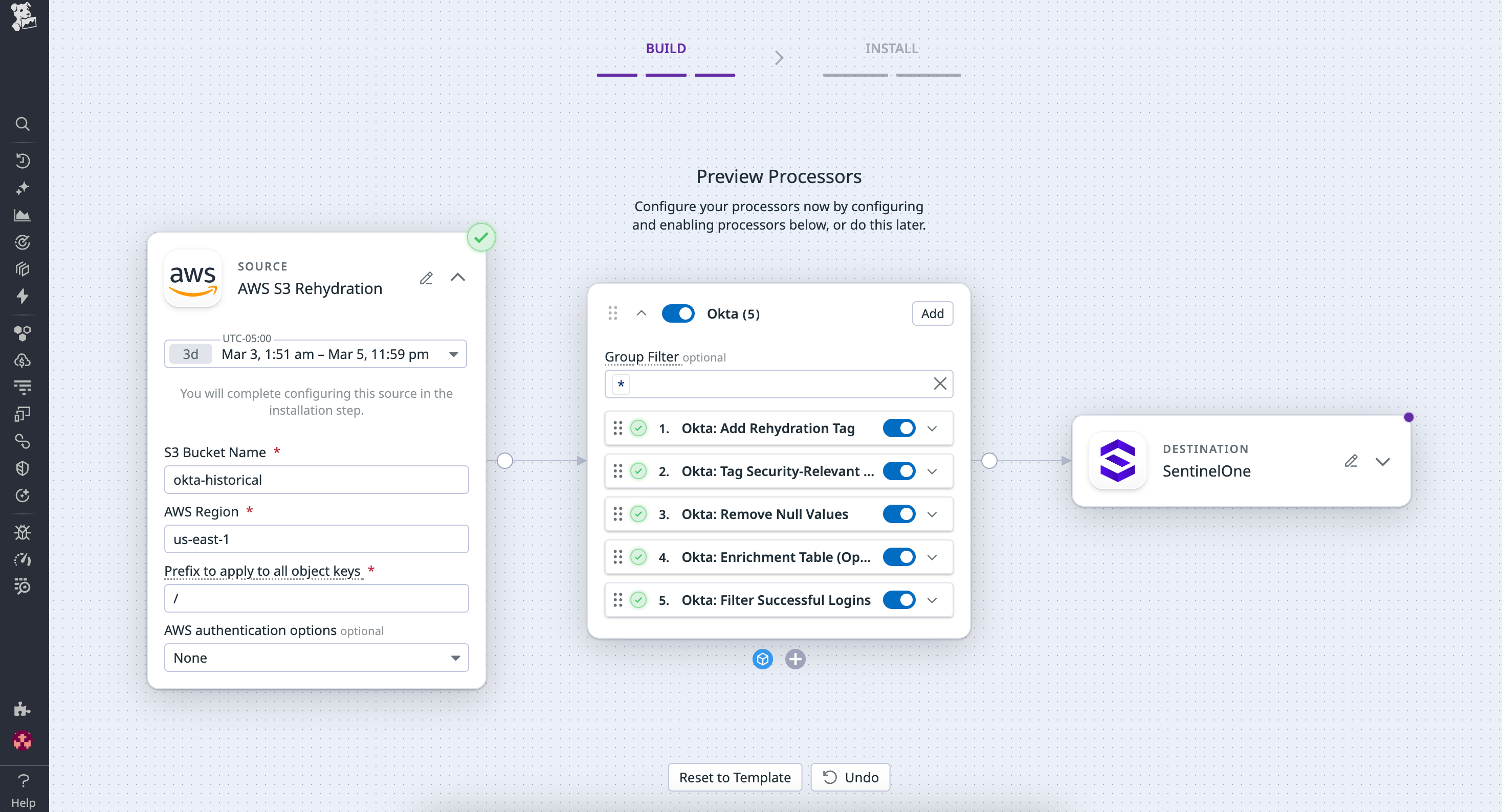 Rehydrate Okta logs with Observability Pipelines.