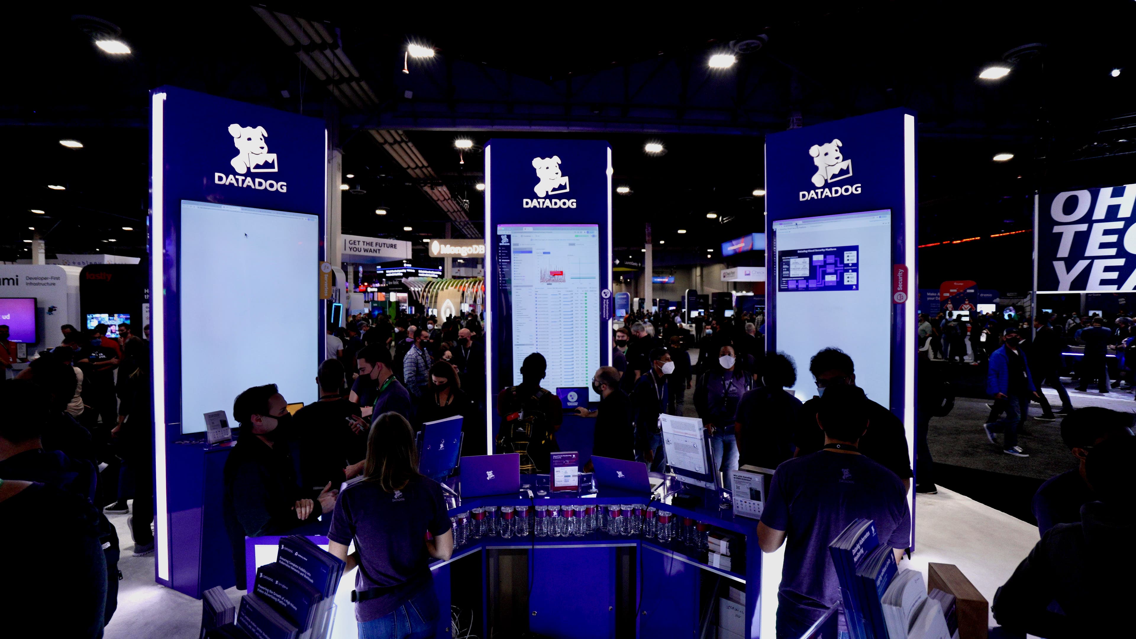 Datadog booth at re:Invent 2021 Datadog booth at re:Invent 2021