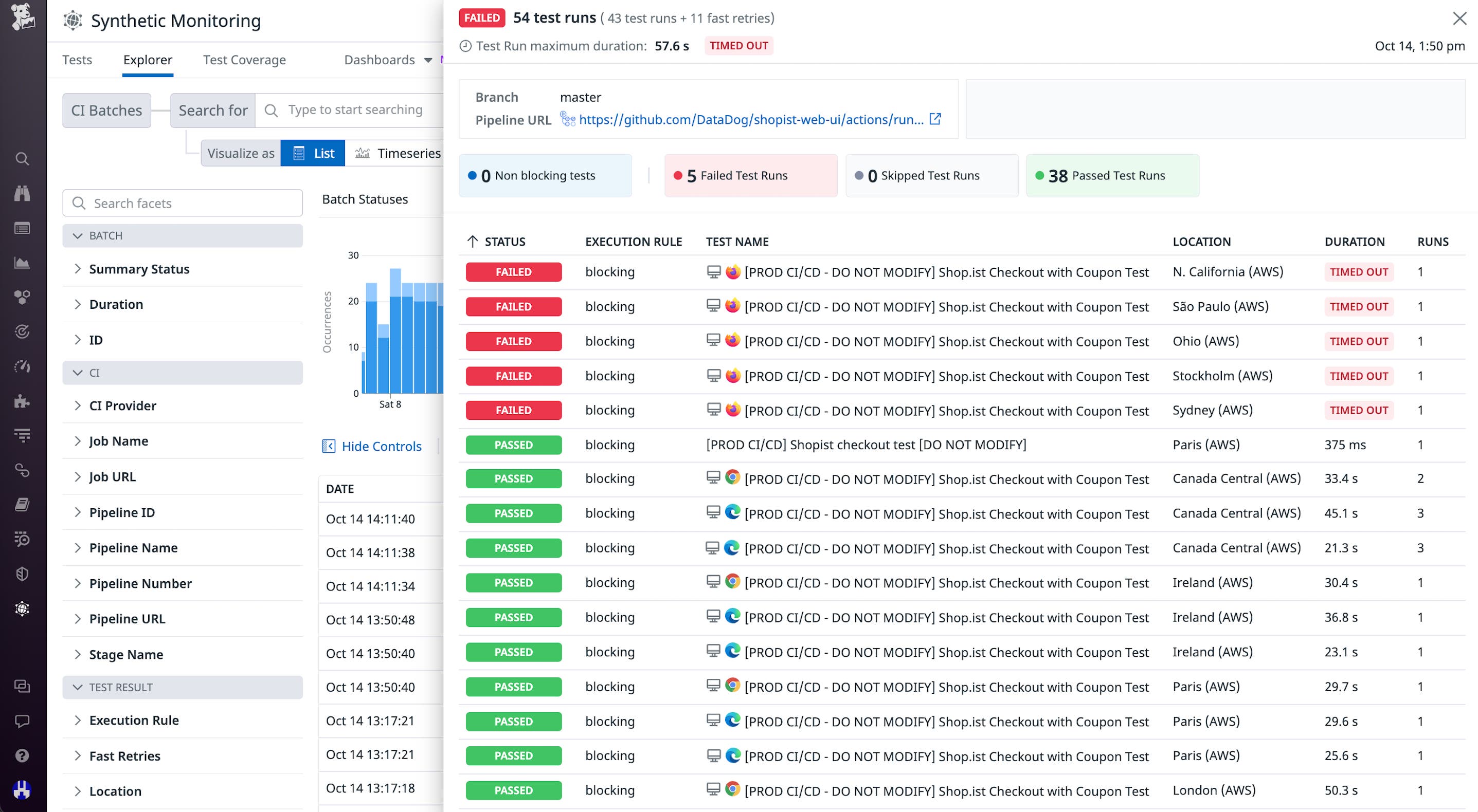 Use session information—including browser, device, and location data—to analyze your recent runs. Use session information—including browser, device, and location data—to analyze your recent runs.