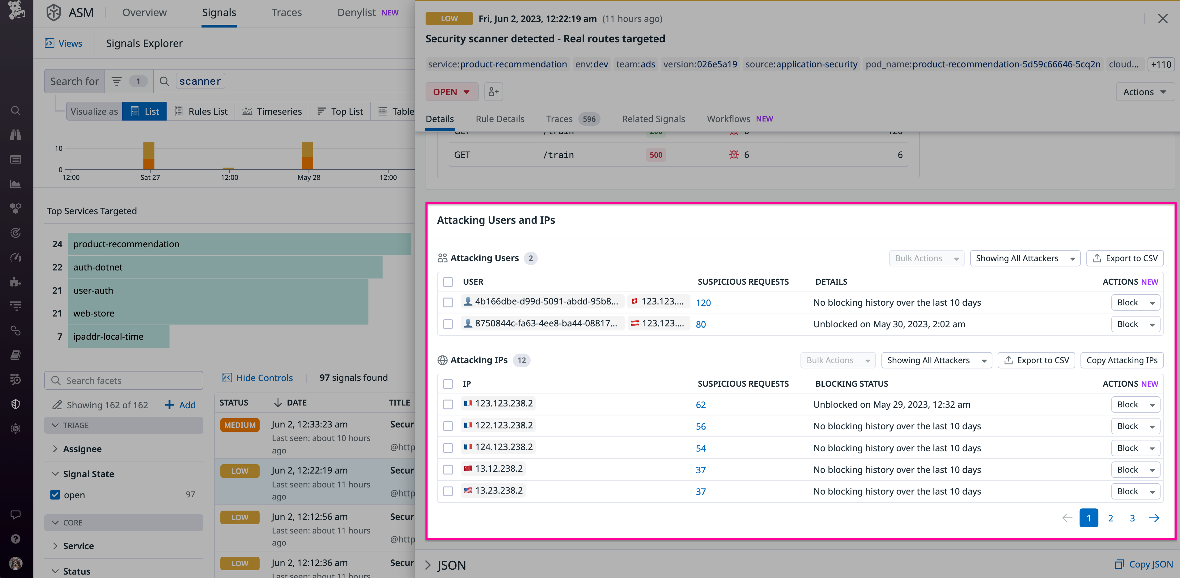 AAP Protect security signal