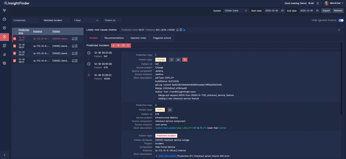 View your Datadog telemetry in InsightFinder. View your Datadog telemetry in InsightFinder.