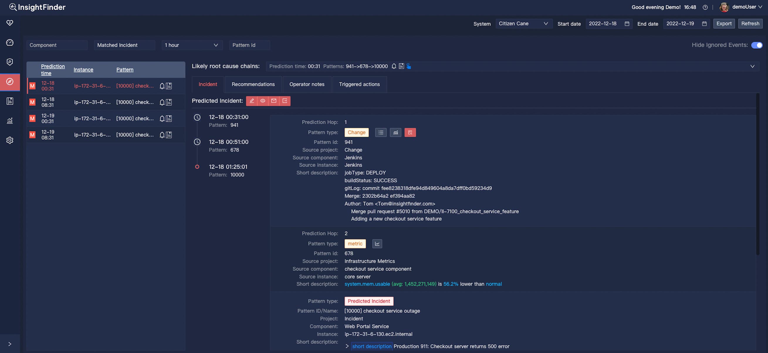 View your Datadog telemetry in InsightFinder. View your Datadog telemetry in InsightFinder.