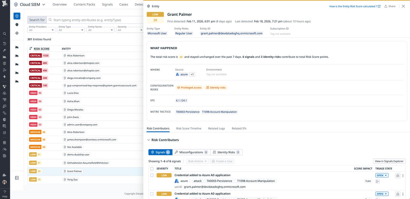 Use the Entity Side Panel to review an Azure entity's context and risk score breakdown. Use the Entity Side Panel to review an Azure entity's context and risk score breakdown.
