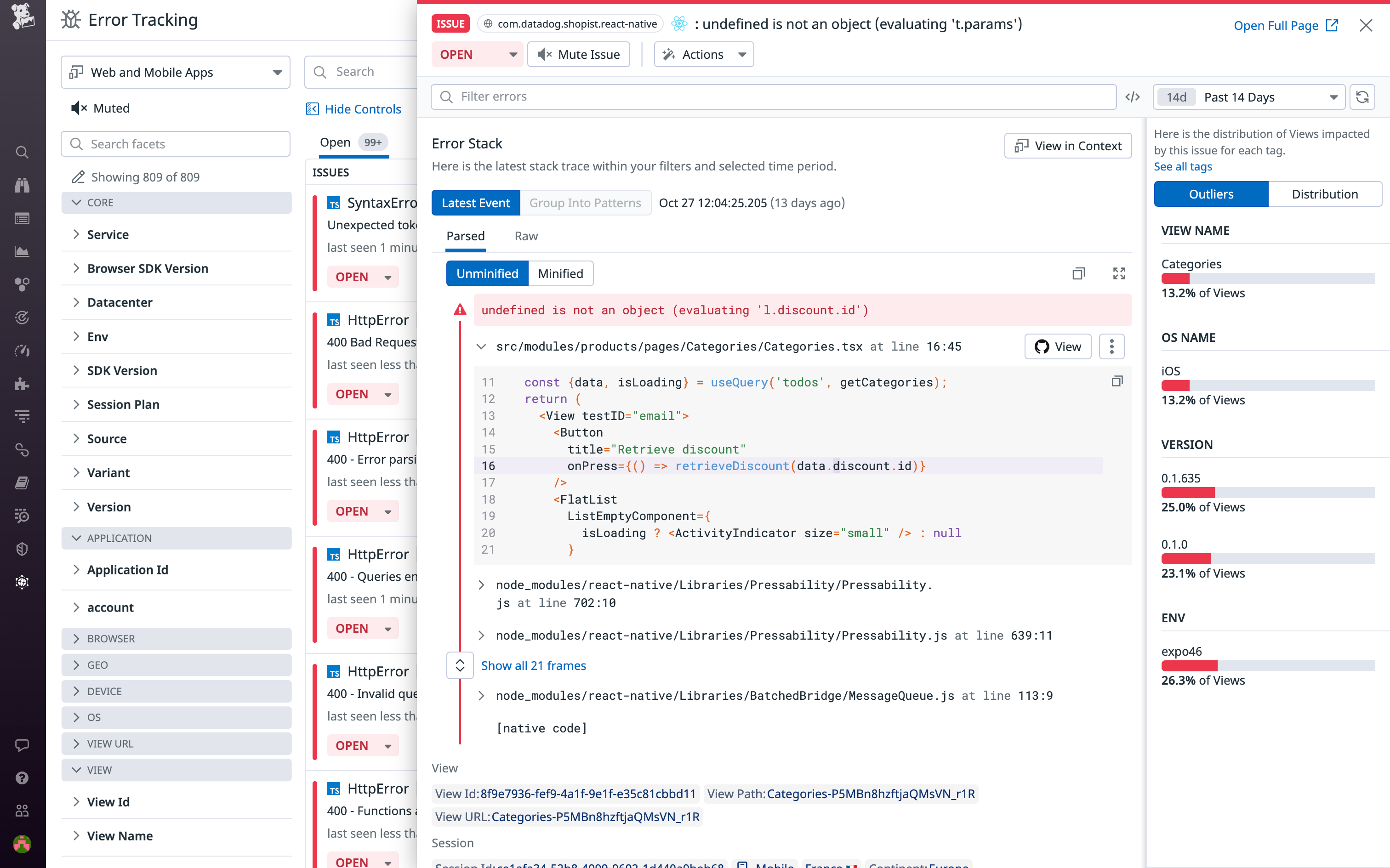 Quickly track errors to their source with readable reports