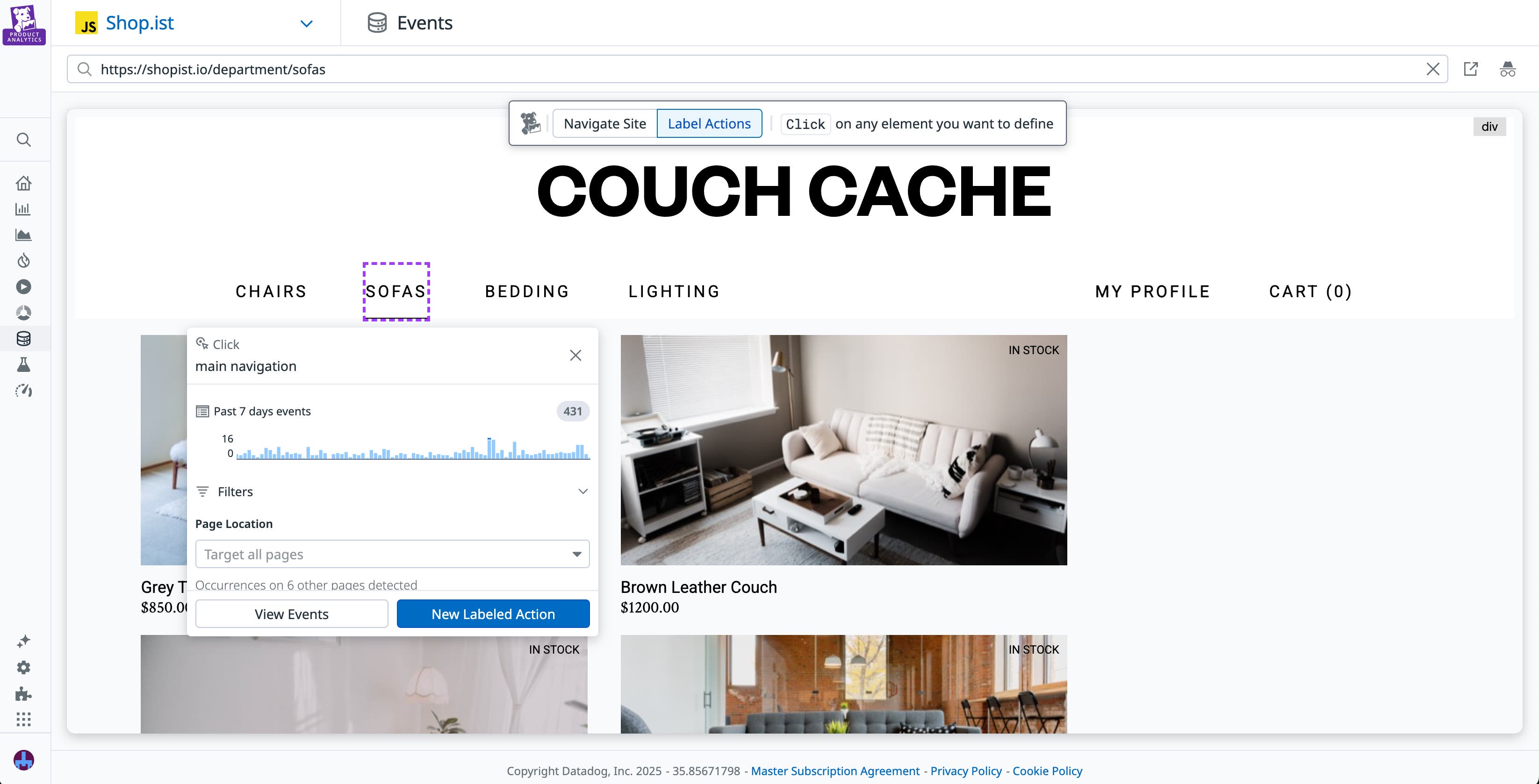 A user labelling an action by selecting it within their app's interface. A user labelling an action by selecting it within their app's interface.