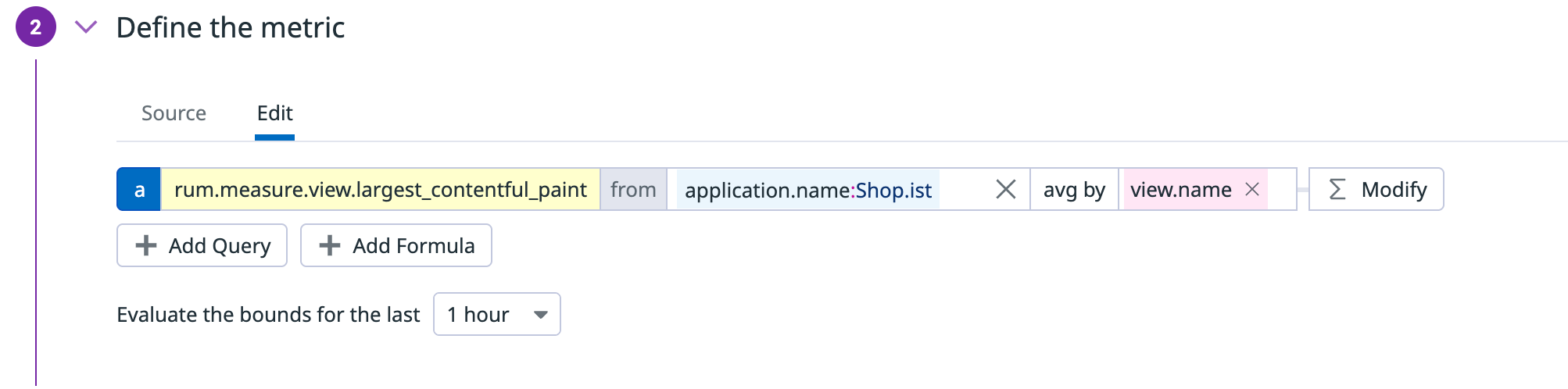 Define a RUM metric.