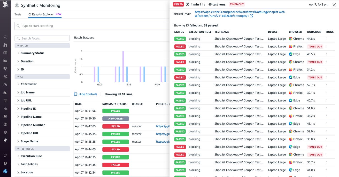 View job results in the CI Results Explorer View job results in the CI Results Explorer