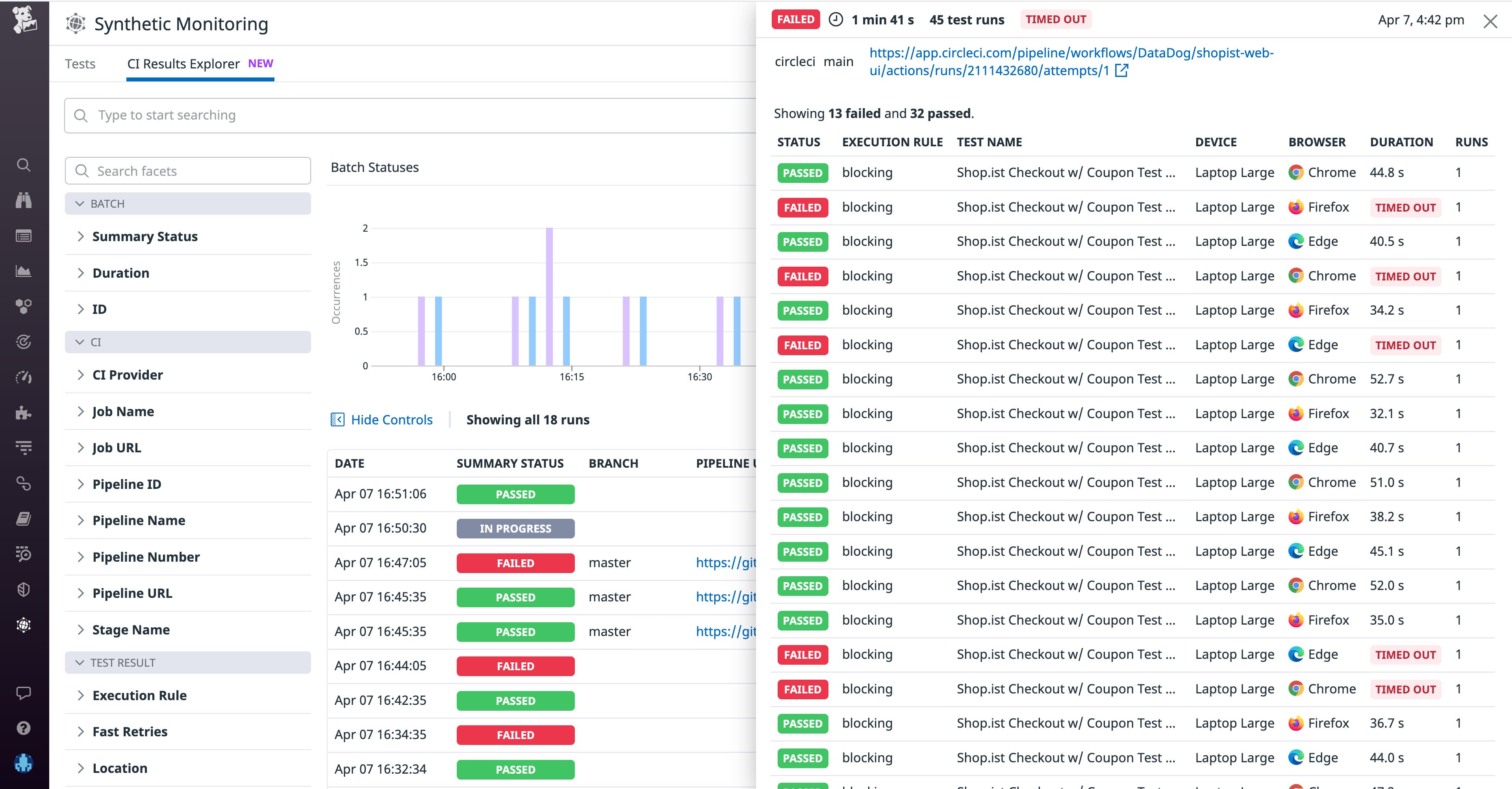 View job results in the CI Results Explorer View job results in the CI Results Explorer