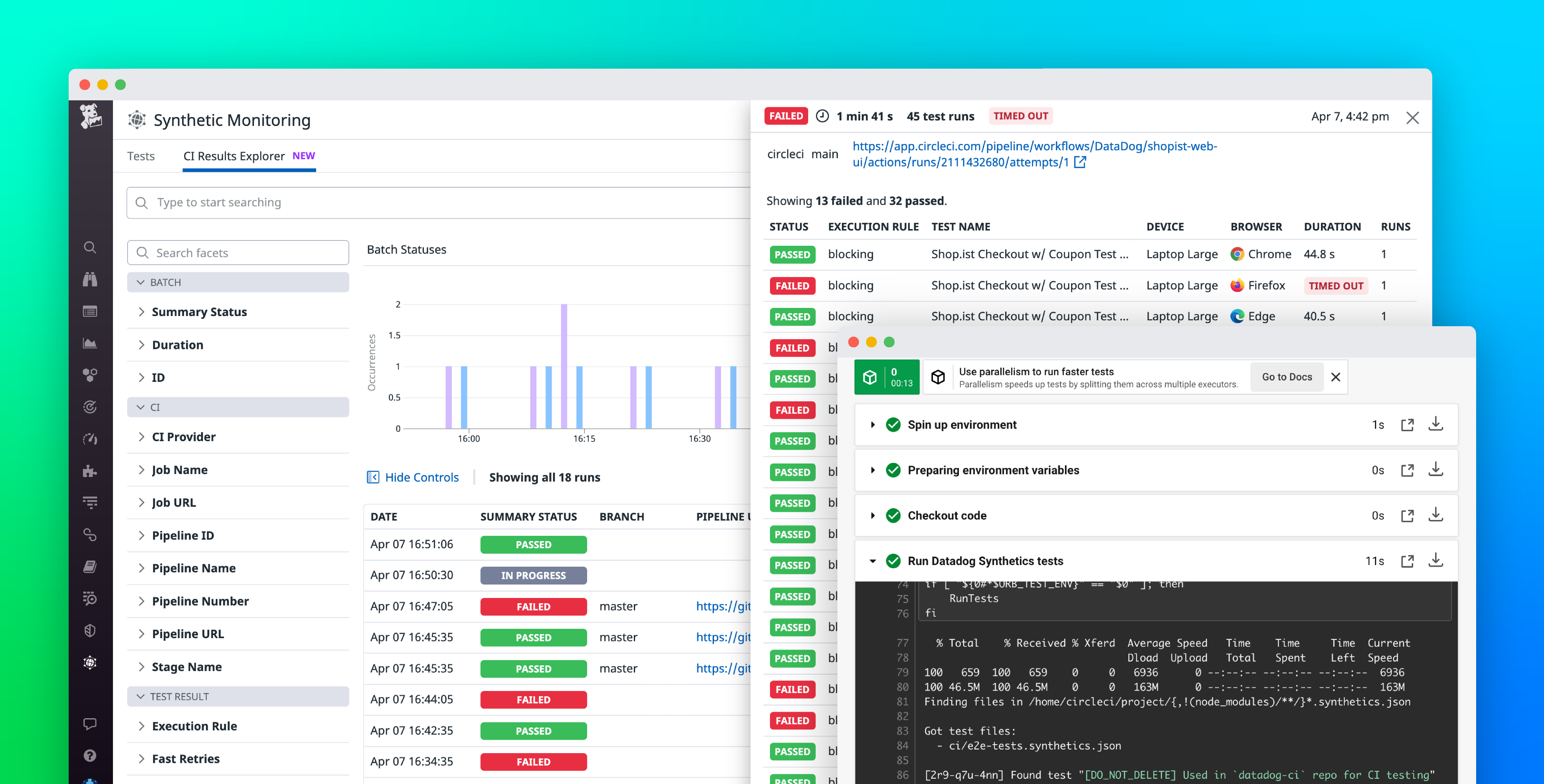 Run Synthetic tests in your CI/CD pipelines with the Datadog CircleCI orb