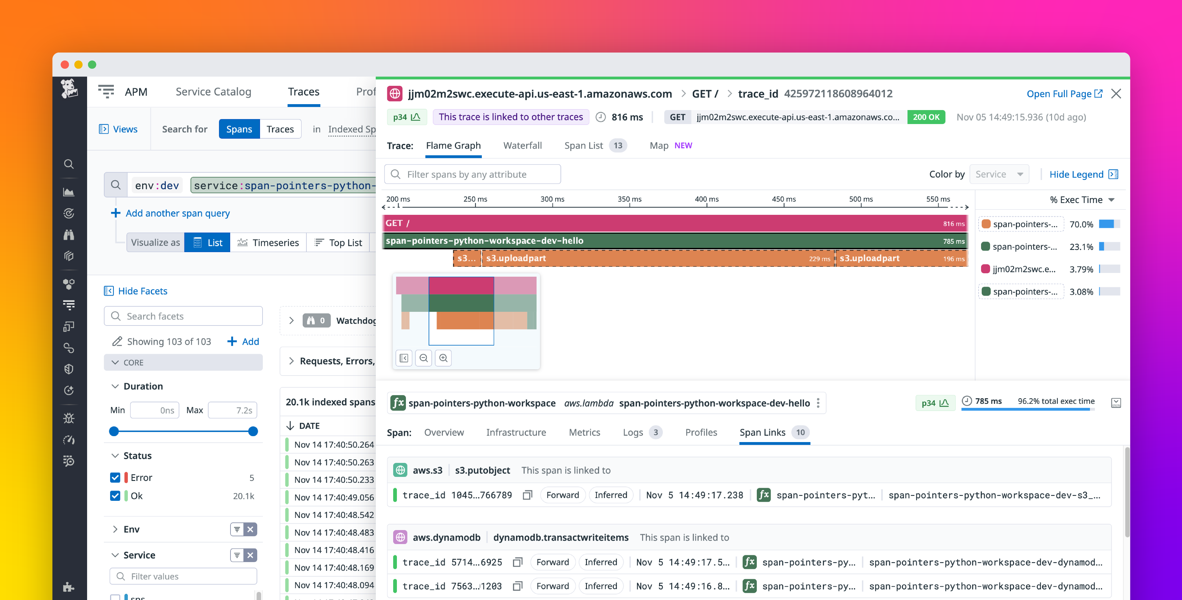 Get deeper visibility into your AWS serverless apps with enhanced distributed tracing