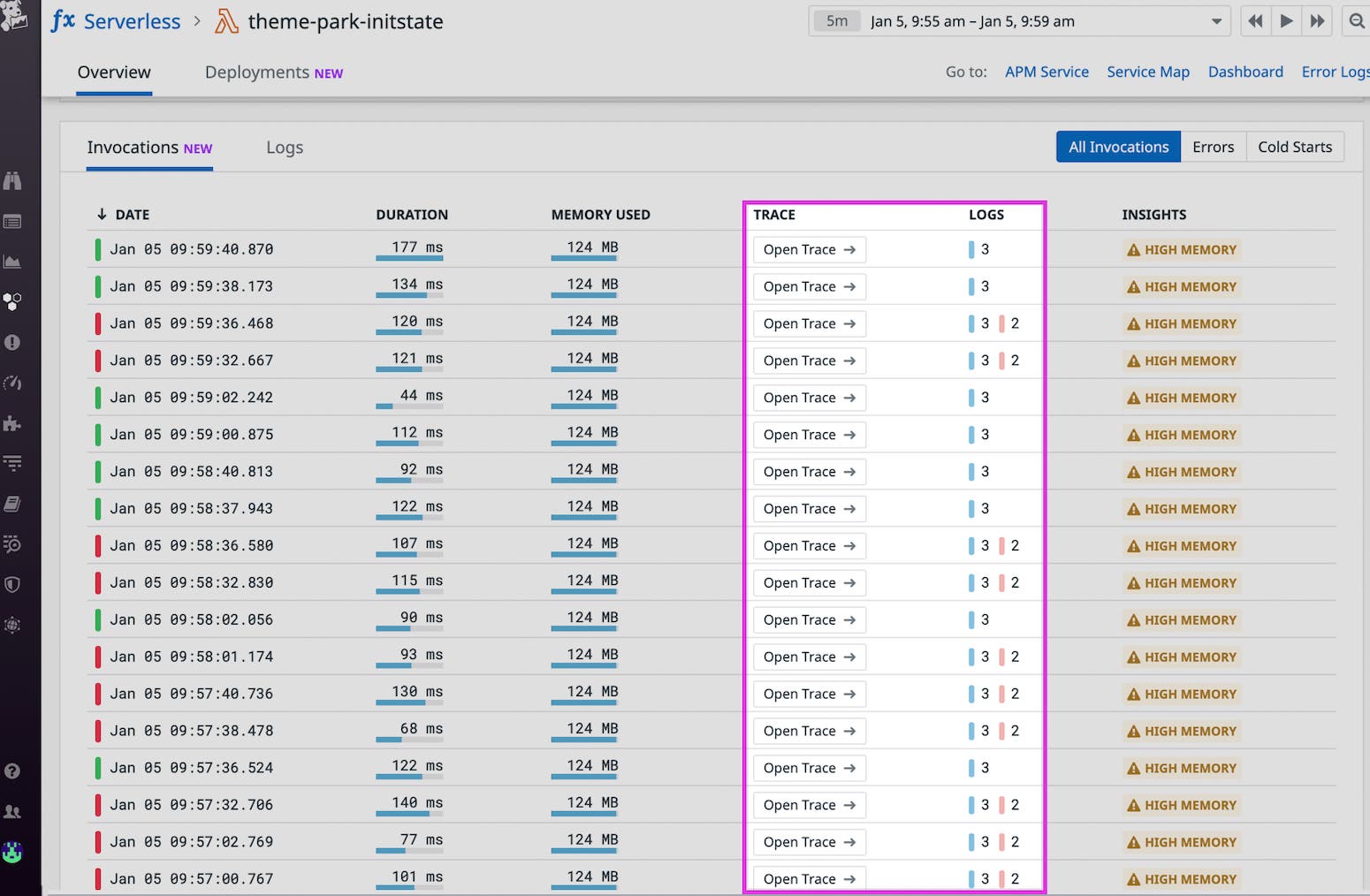 serverless_insights_trace_and_logs