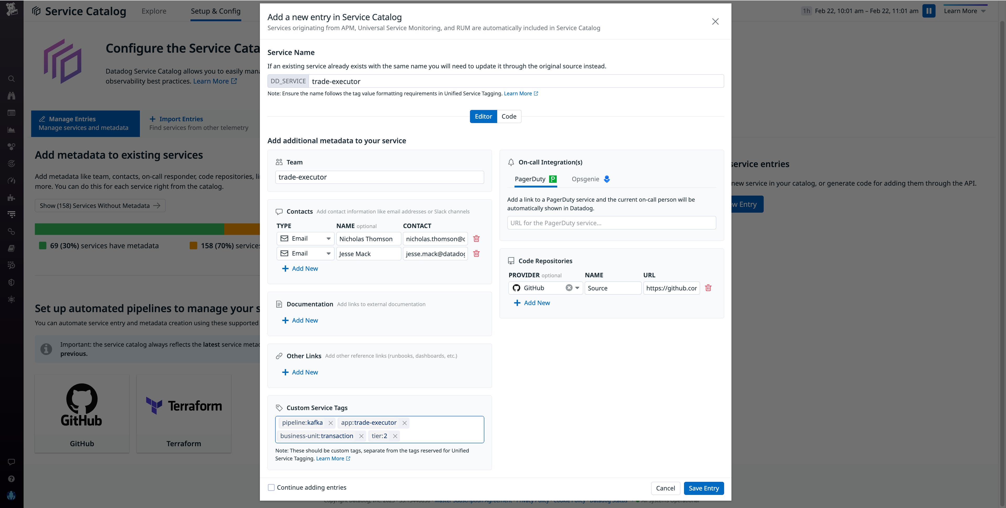 Easily add a new entry in the Service Catalog via the new UI Easily add a new entry in the Service Catalog via the new UI