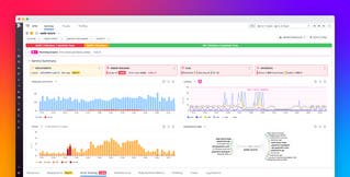 Explore a centralized view into service telemetry, Error Tracking, SLOs, and more Explore a centralized view into service telemetry, Error Tracking, SLOs, and more