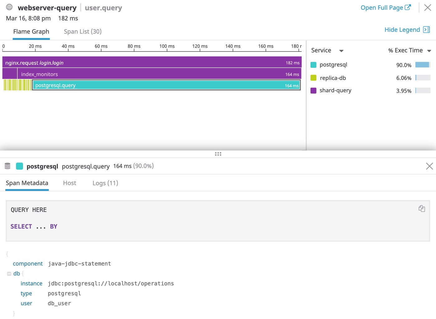 tracing a postgres query tracing a postgres query