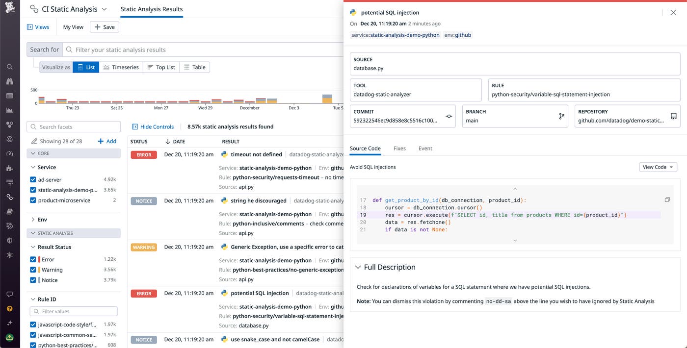 Use Static Analysis to quickly identify and remediate code-level security vulnerabilities and other issues. Use Static Analysis to quickly identify and remediate code-level security vulnerabilities and other issues.