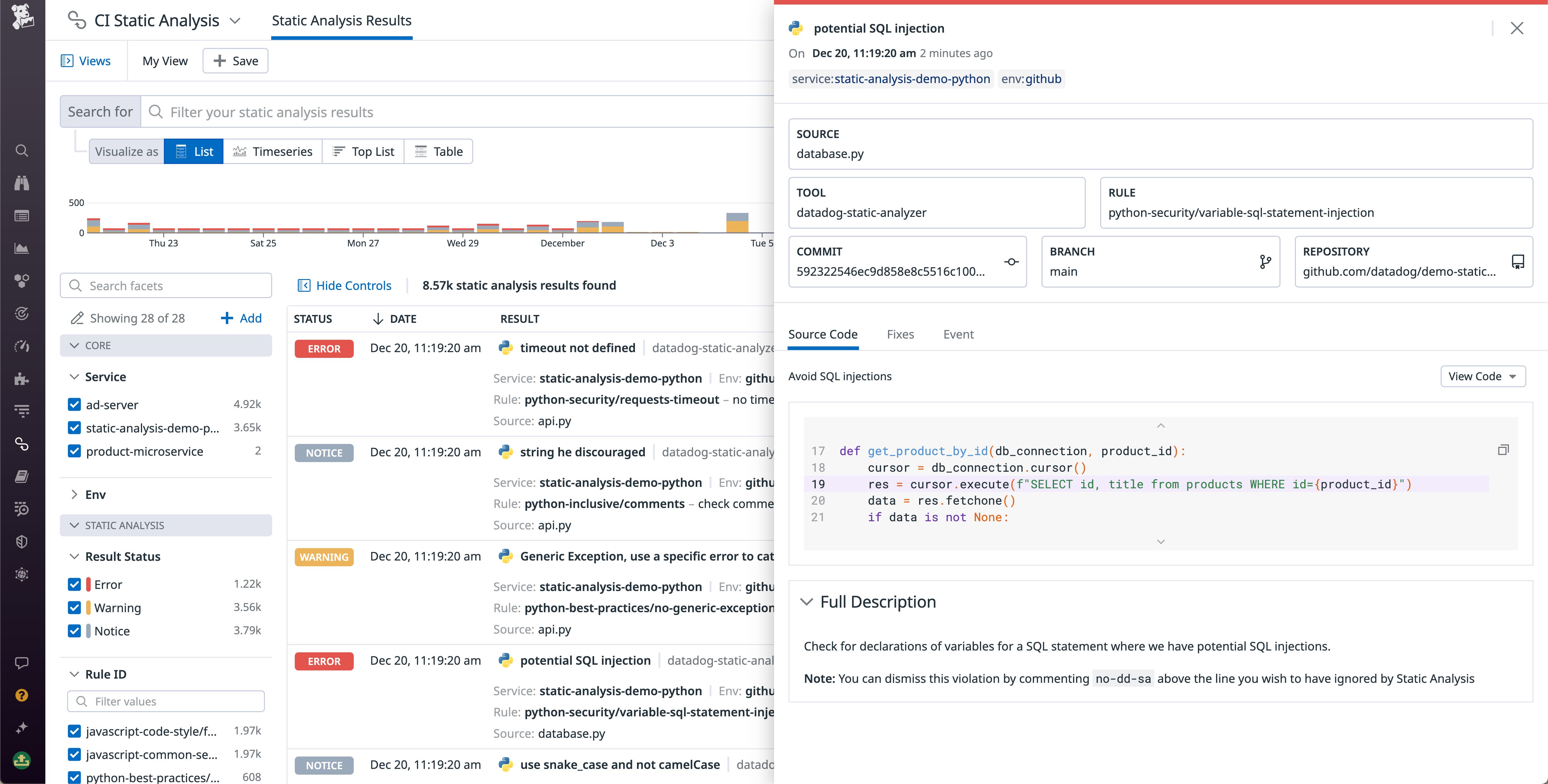 Use Static Analysis to quickly identify and remediate code-level security vulnerabilities and other issues. Use Static Analysis to quickly identify and remediate code-level security vulnerabilities and other issues.