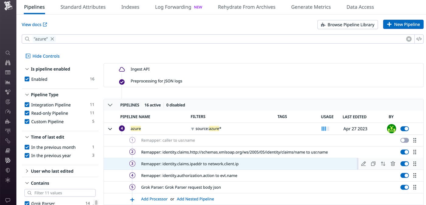 Verify attribute field mappings in Datadog Log Management after converting a Sigma rule to Datadog format. Verify attribute field mappings in Datadog Log Management after converting a Sigma rule to Datadog format.