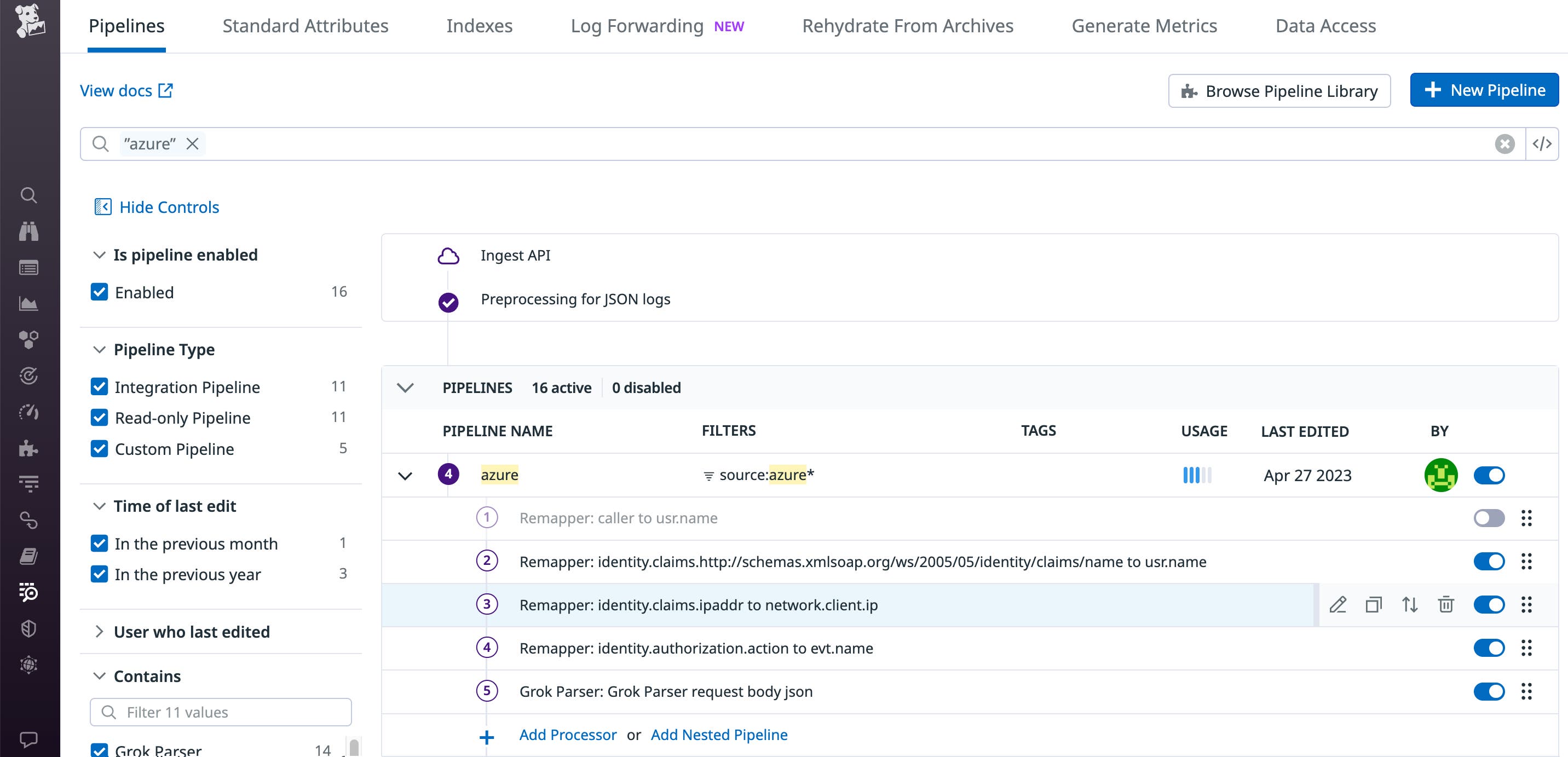 Verify attribute field mappings in Datadog Log Management after converting a Sigma rule to Datadog format. Verify attribute field mappings in Datadog Log Management after converting a Sigma rule to Datadog format.