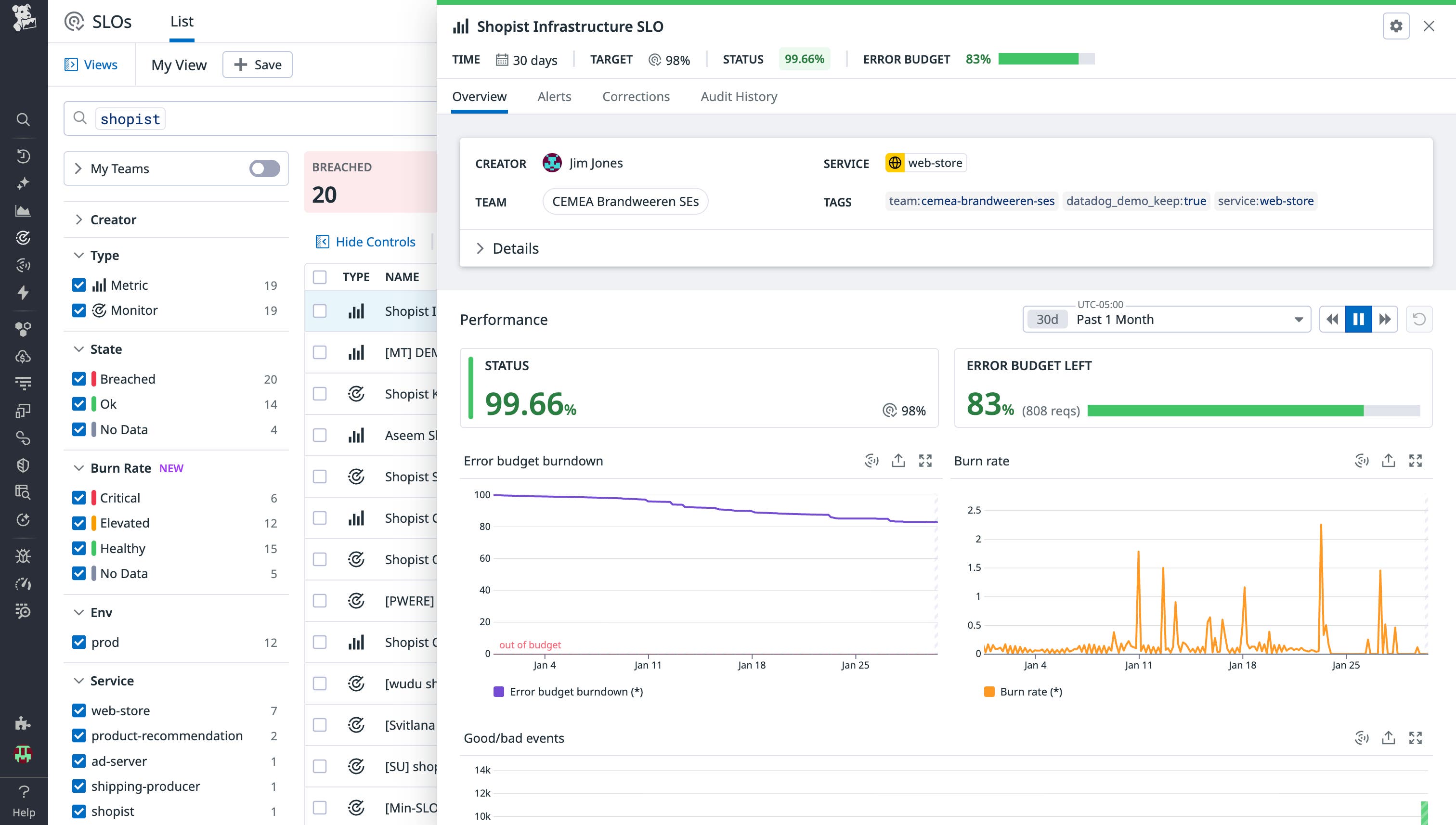 Set SLOs around availability to determine when to reach out to on-call engineers. Set SLOs around availability to determine when to reach out to on-call engineers.