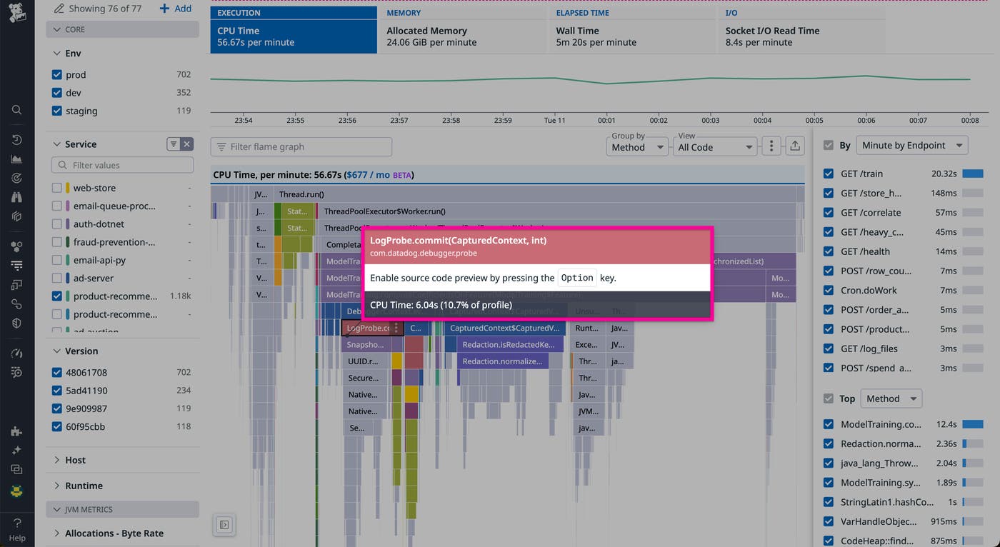 Tooltip to enable source code preview by pressing the Option key Tooltip to enable source code preview by pressing the Option key