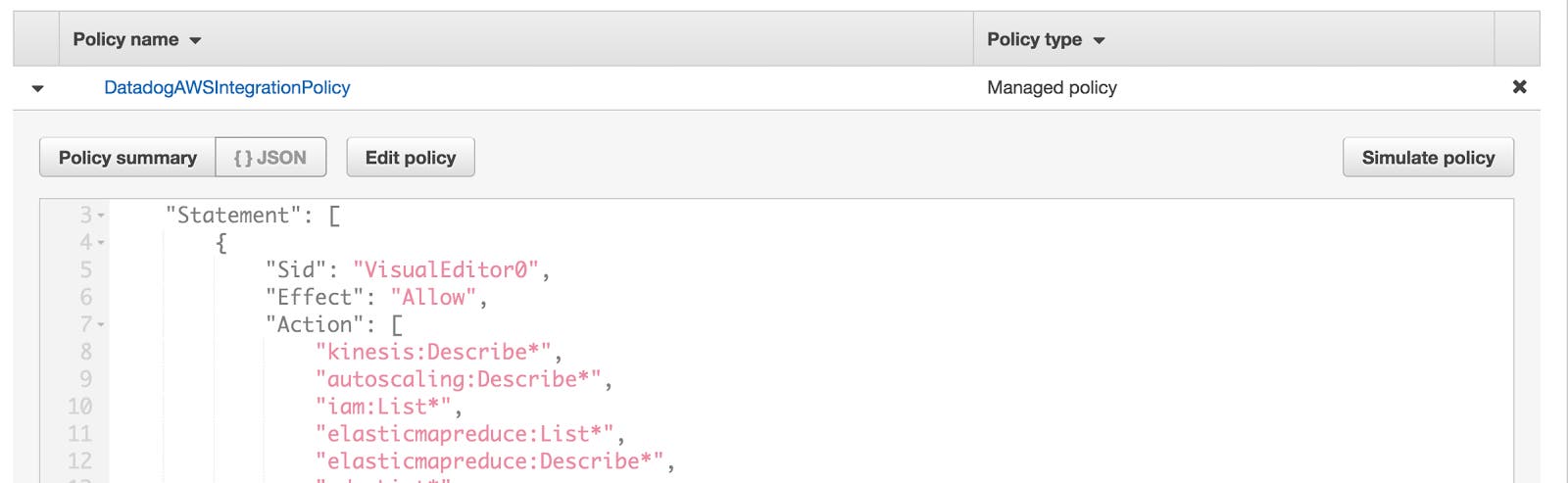 Ensure that the AWS role for Datadog has the proper permissions to gather EMR metrics Ensure that the AWS role for Datadog has the proper permissions to gather EMR metrics