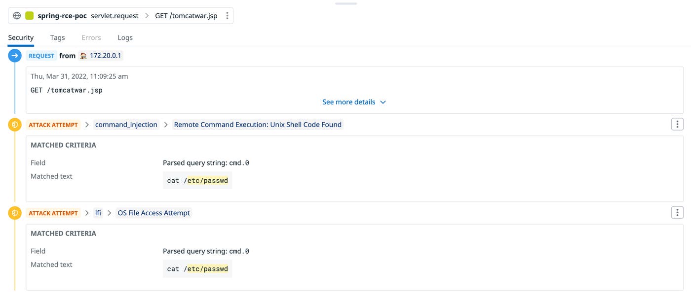 Datadog AppSec webshell Datadog AppSec webshell