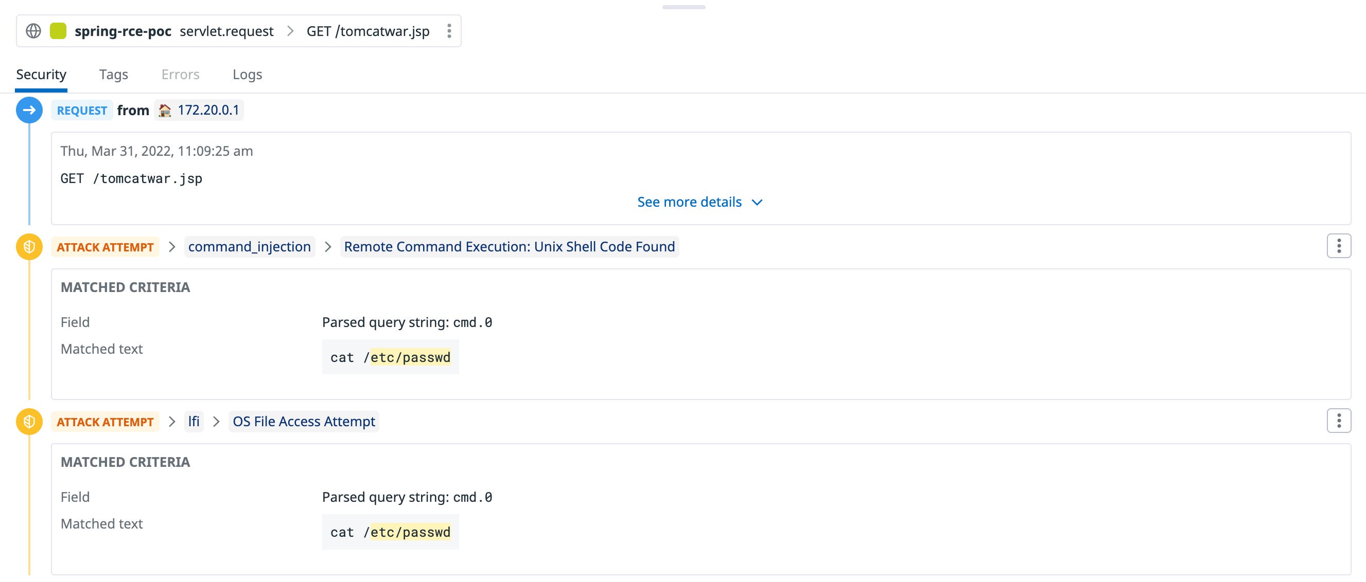 Datadog AppSec webshell Datadog AppSec webshell