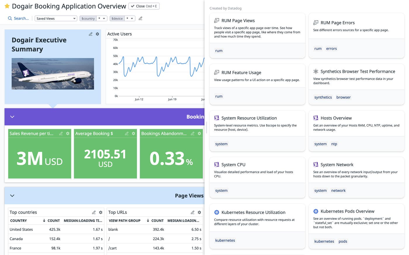 Choose from default packs to learn best practices for monitoring various Datadog products Choose from default packs to learn best practices for monitoring various Datadog products