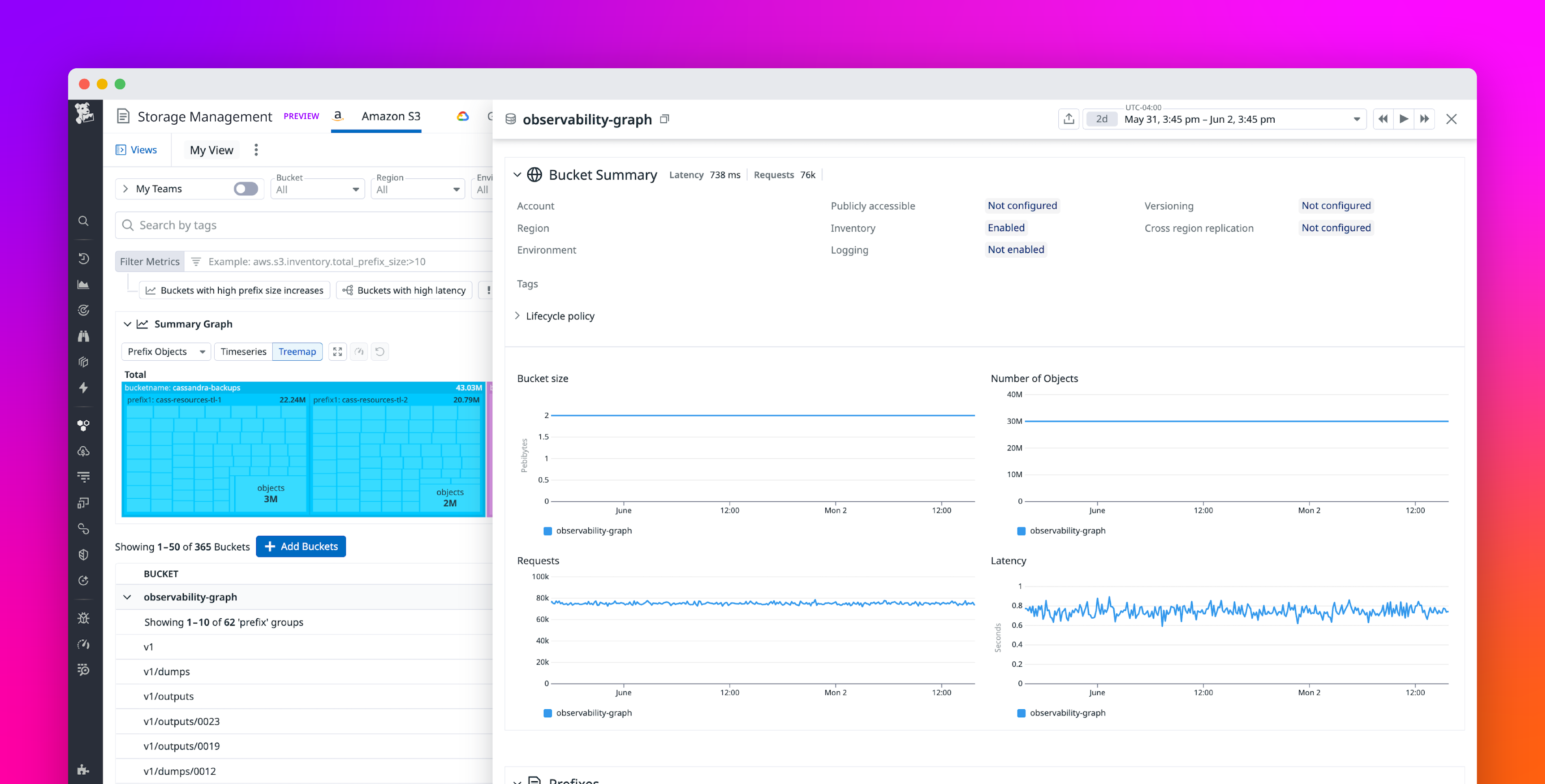 Reduce cloud storage costs and improve operational efficiency with Datadog Storage Management