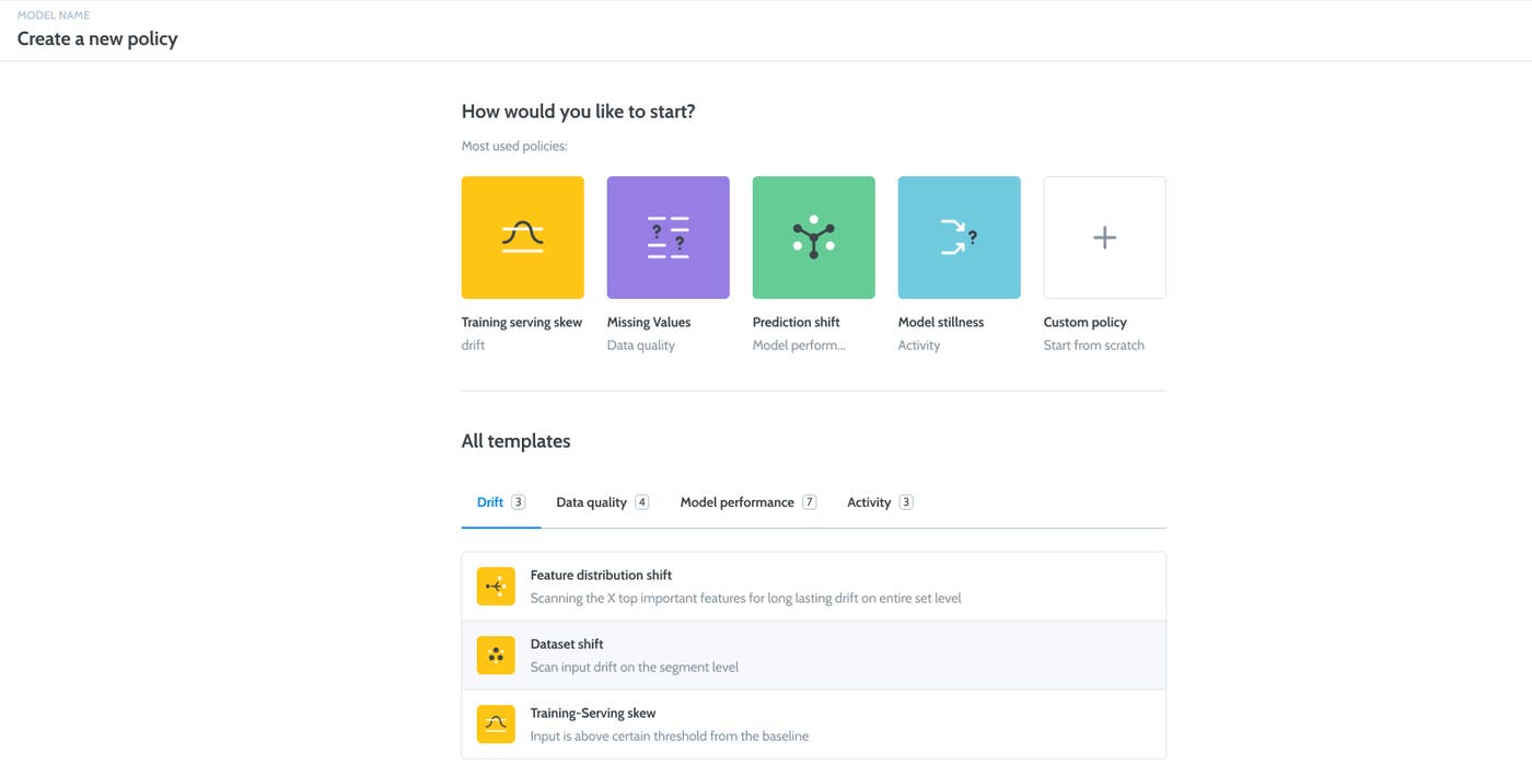 Configure policies using Superwise's flexible policy template builder. Configure policies using Superwise's flexible policy template builder.