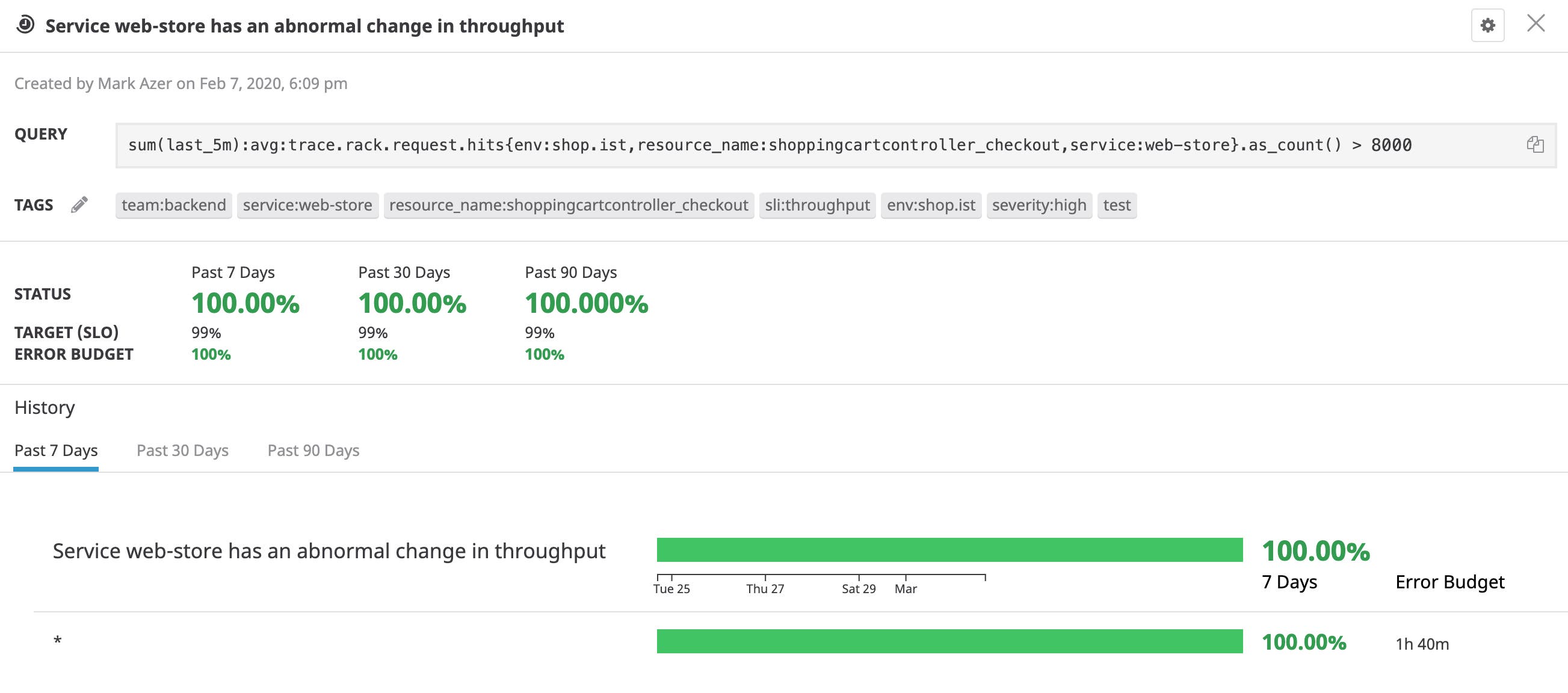 By tagging your SLI-based monitors, you can use those tags to organize SLOs based on those SLIs. By tagging your SLI-based monitors, you can use those tags to organize SLOs based on those SLIs.