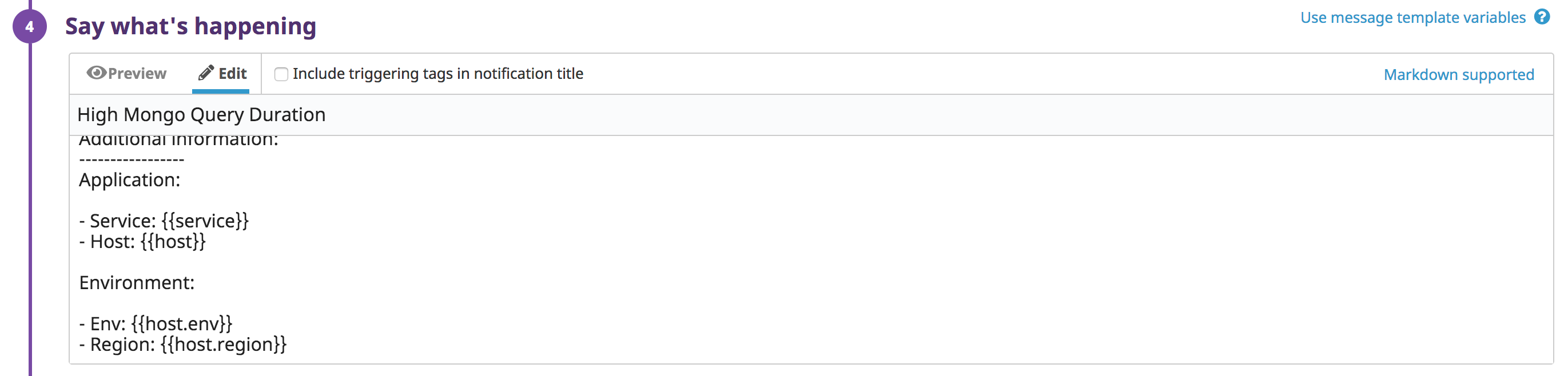 Automatically populate alerts with environment and service tags