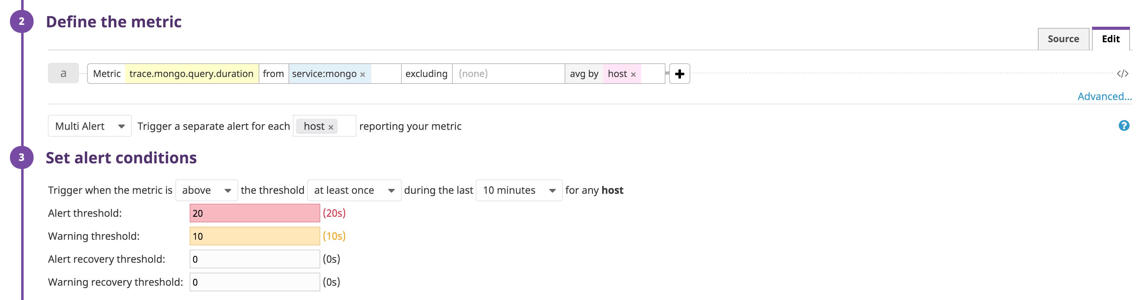 Define your alert with service tags Define your alert with service tags