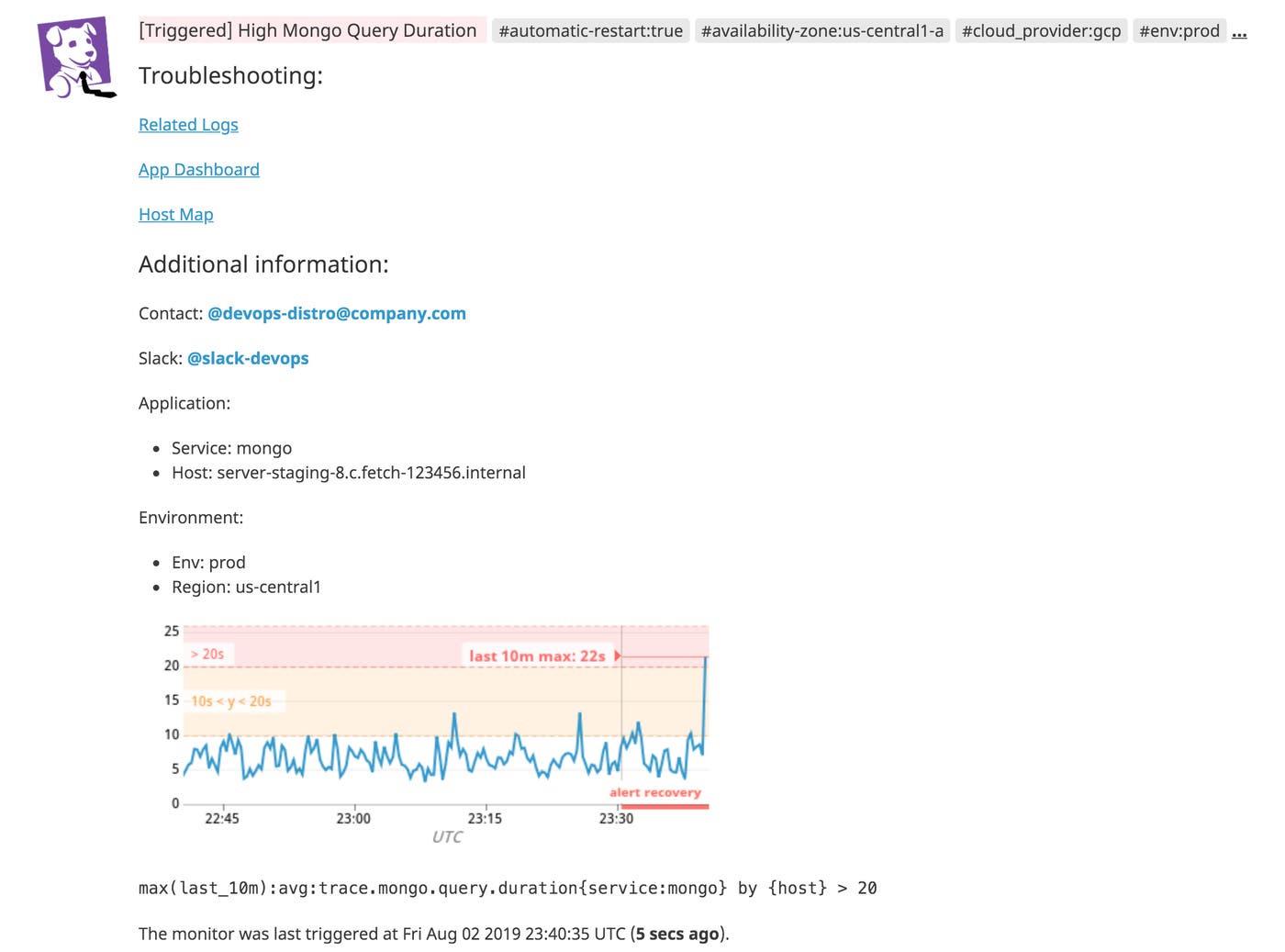 Automatically populate notifications with tags Automatically populate notifications with tags