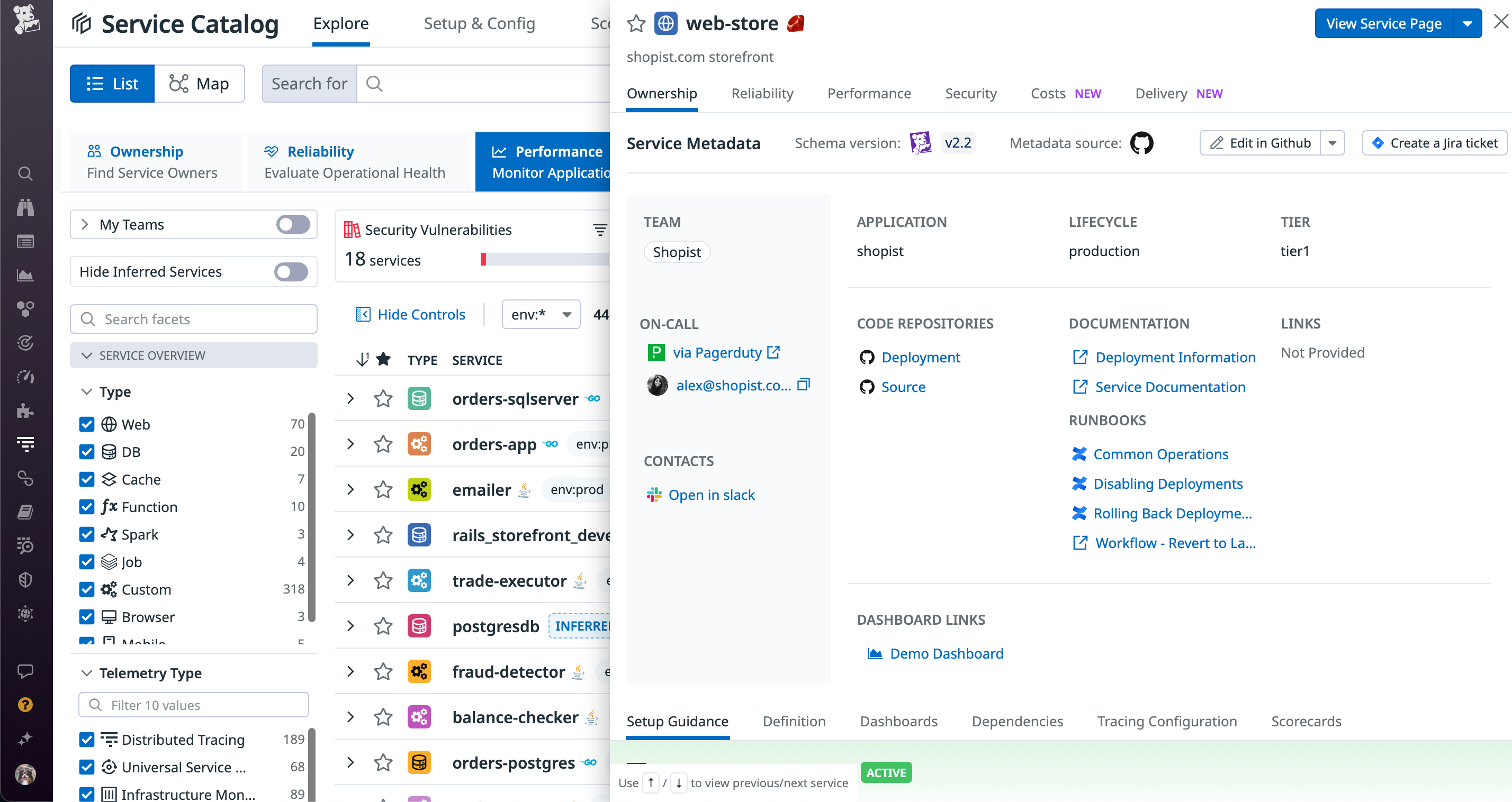 Organize services with the Service Catalog
