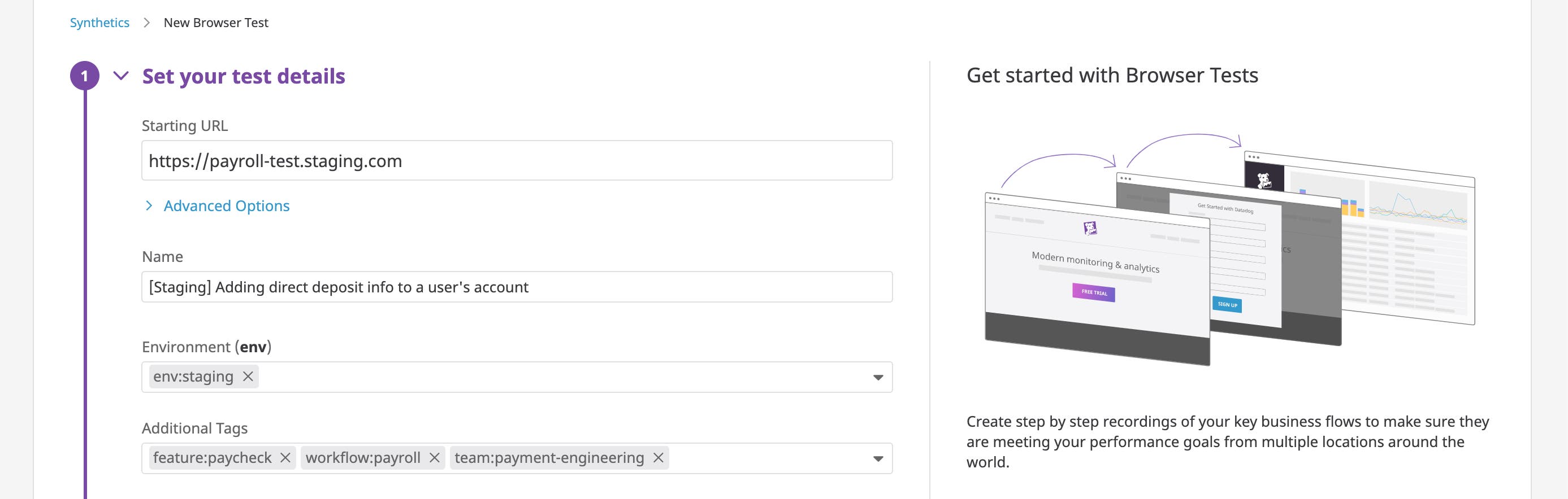Organize tests by tags and environment Organize tests by tags and environment