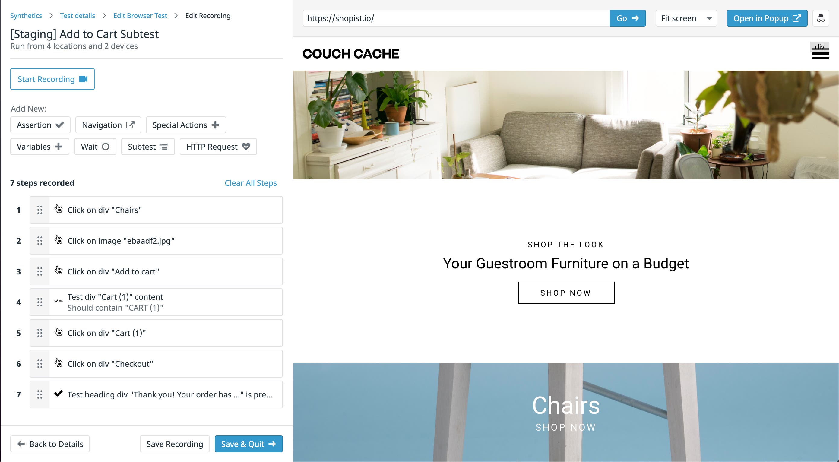 Create descriptive tests for easier troubleshooting Create descriptive tests for easier troubleshooting