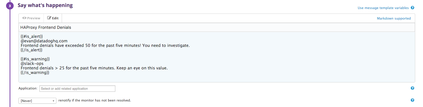 Alert the right people