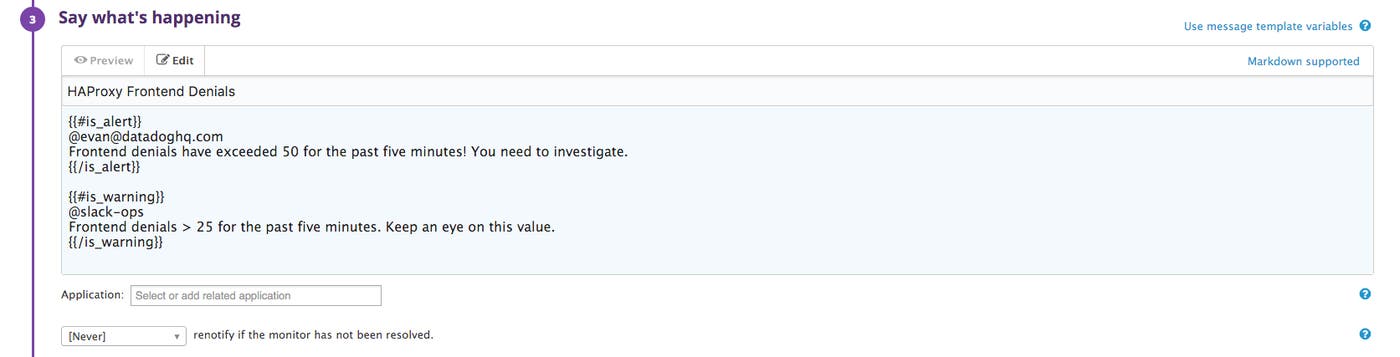 Alert the right people Alert the right people