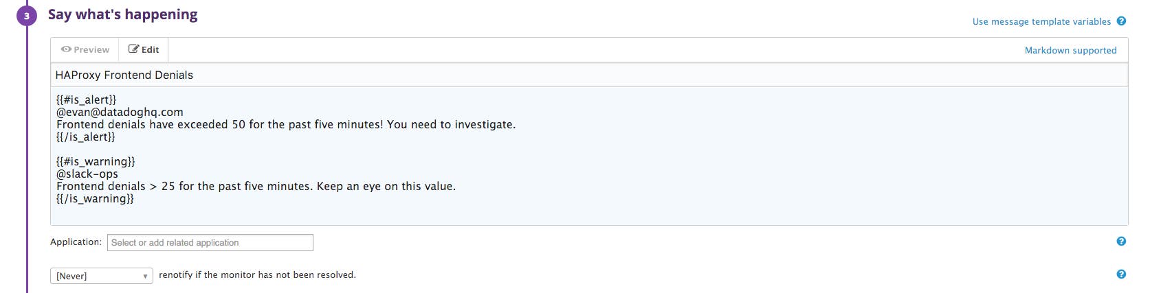Alert the right people Alert the right people