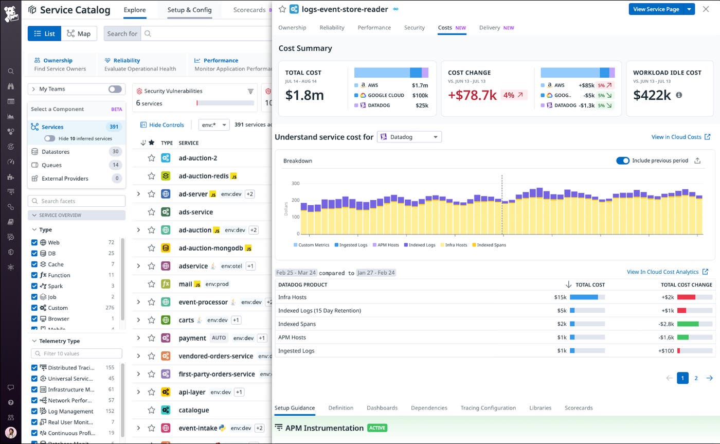 The Cost Summary side panel provides an in-depth breakdown of service costs The Cost Summary side panel provides an in-depth breakdown of service costs