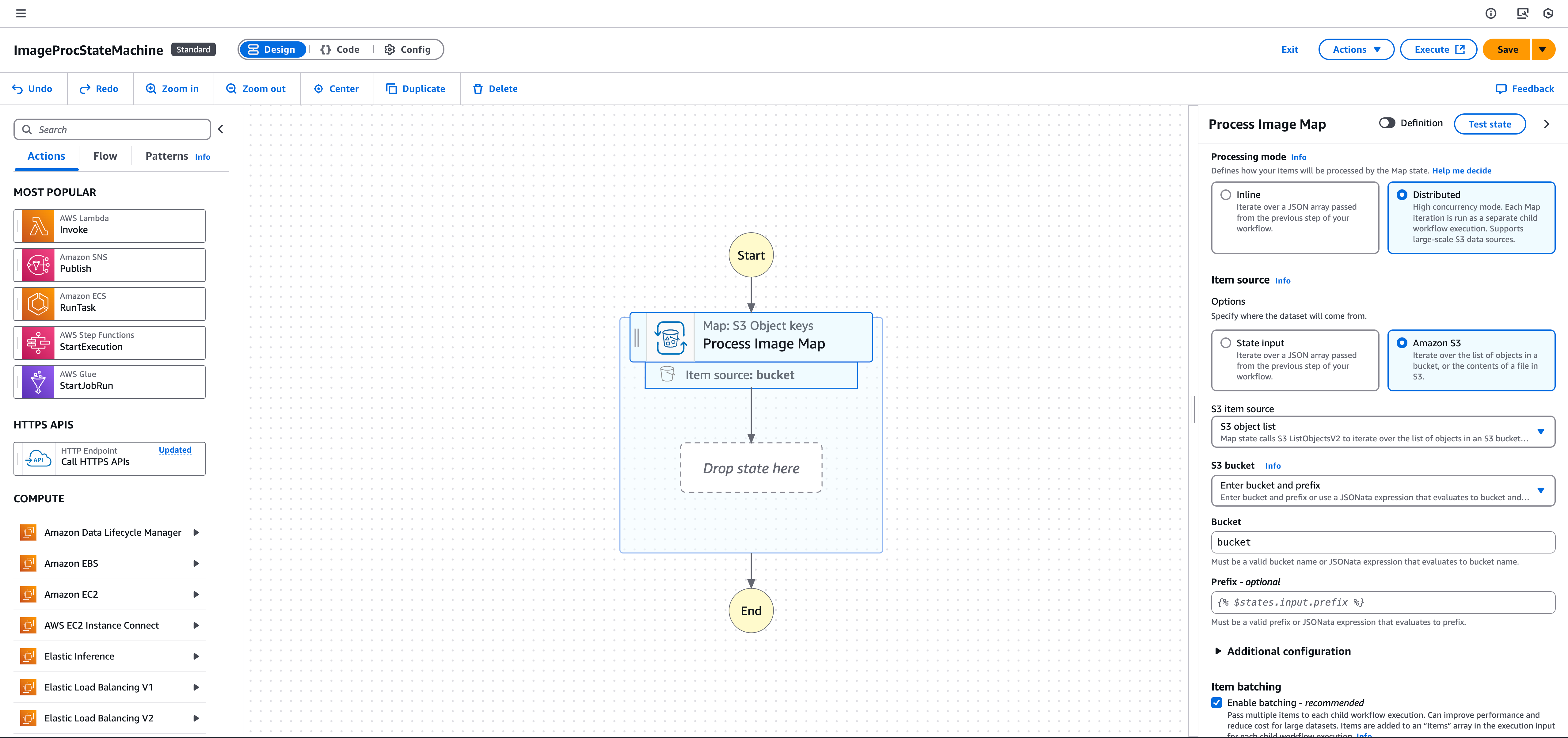 Getting started with instrumenting a Distributed Map in Step Functions.