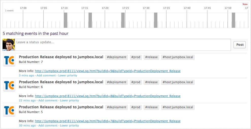 TeamCity builds entering the Datadog Events Stream TeamCity builds entering the Datadog Events Stream