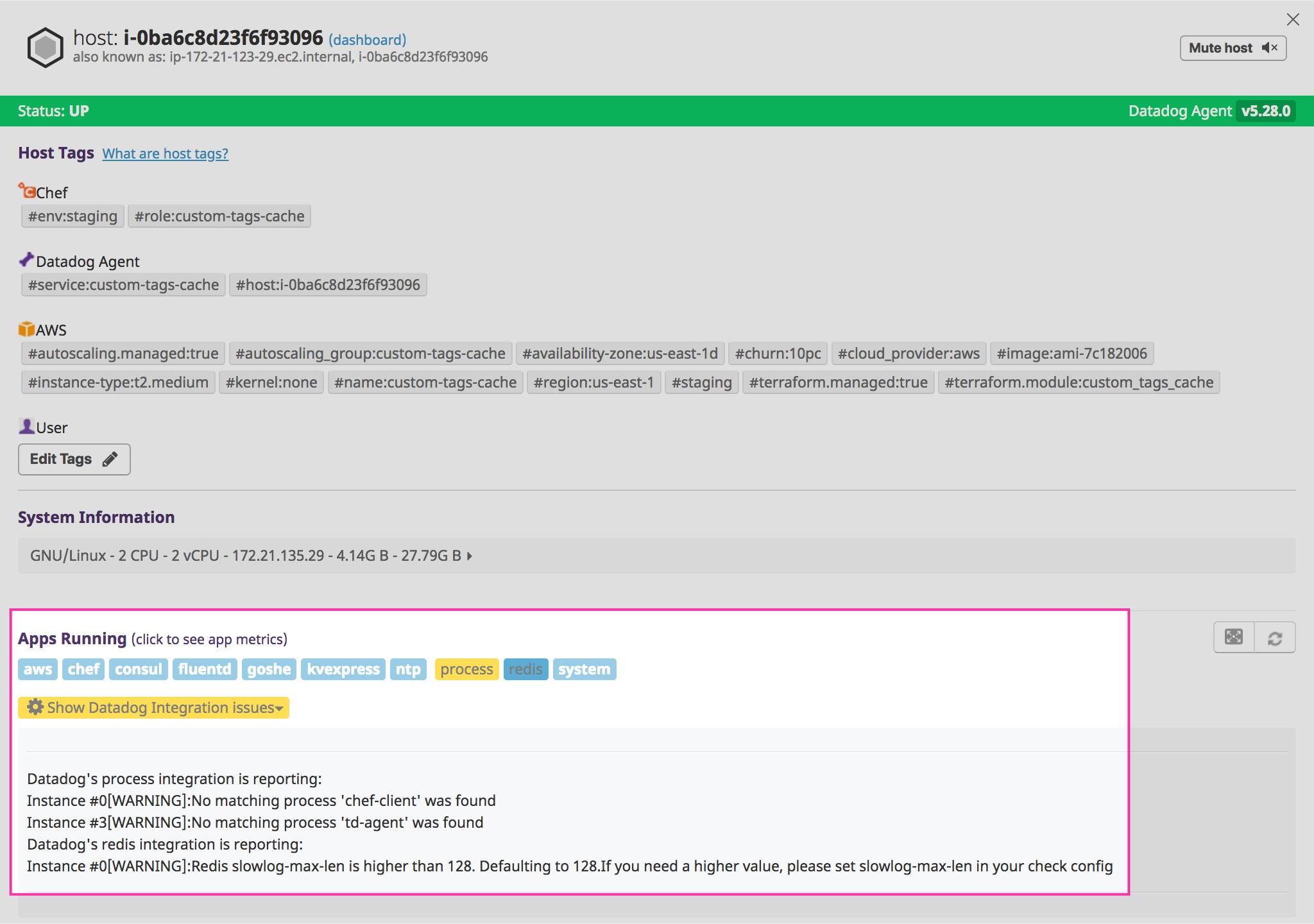Monitor Agent check status