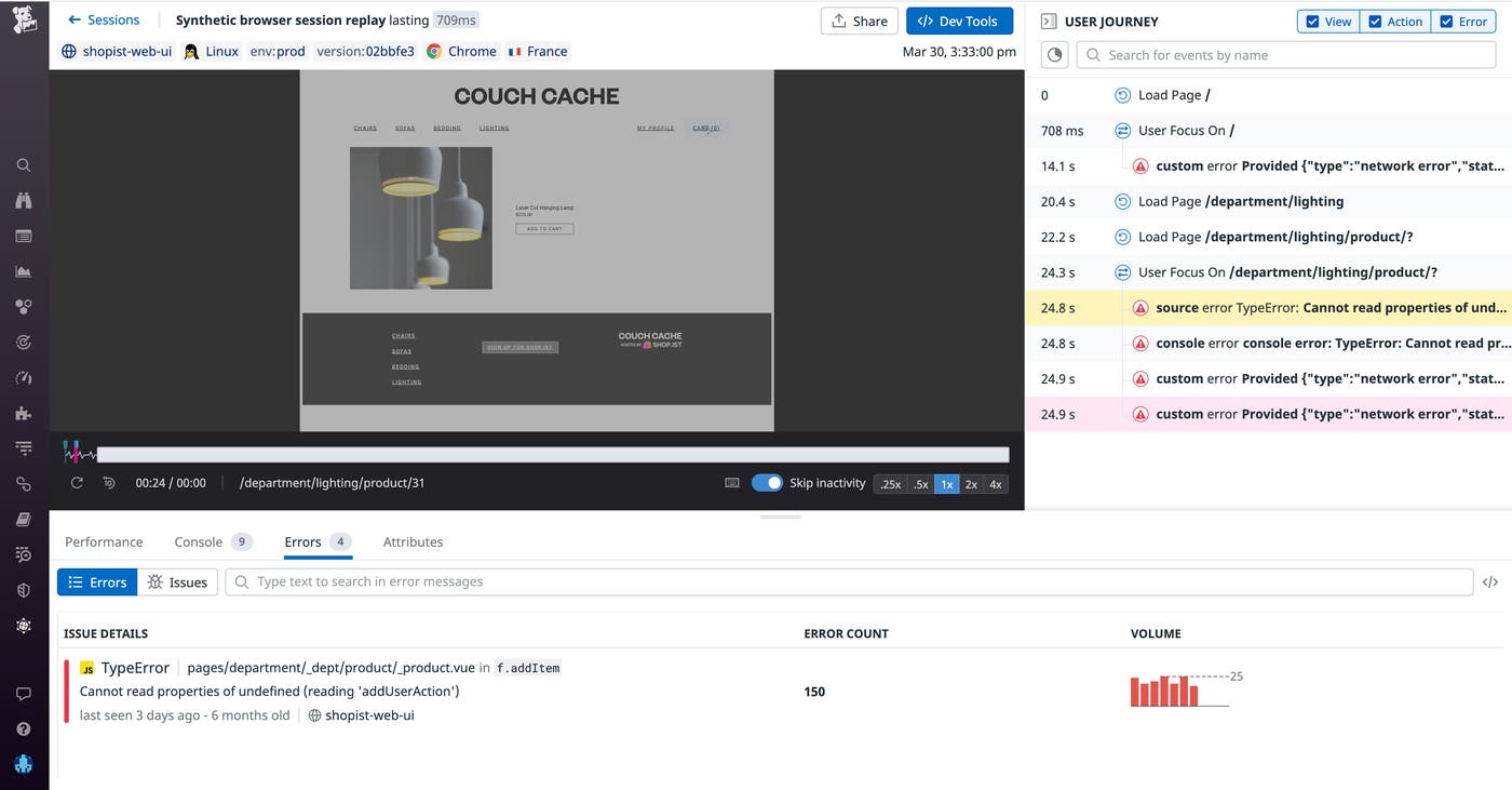 See which error are part of larger issues See which error are part of larger issues