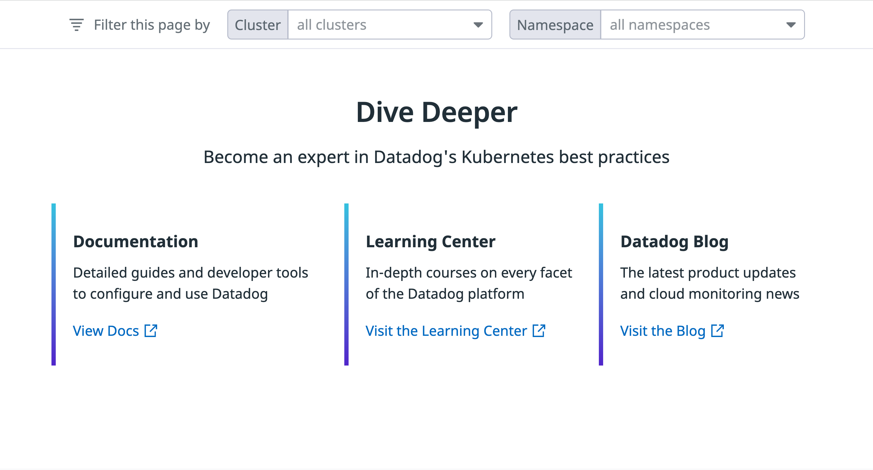 View more blogs and documentation on Kubernetes