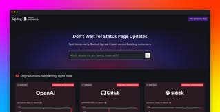 Introducing Updog.ai: Real-time provider status from Datadog Introducing Updog.ai: Real-time provider status from Datadog
