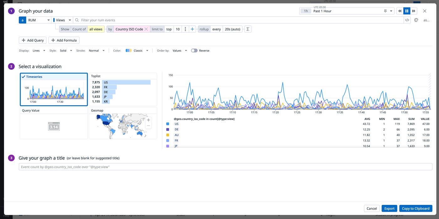 View of the Quick Graphs editor View of the Quick Graphs editor